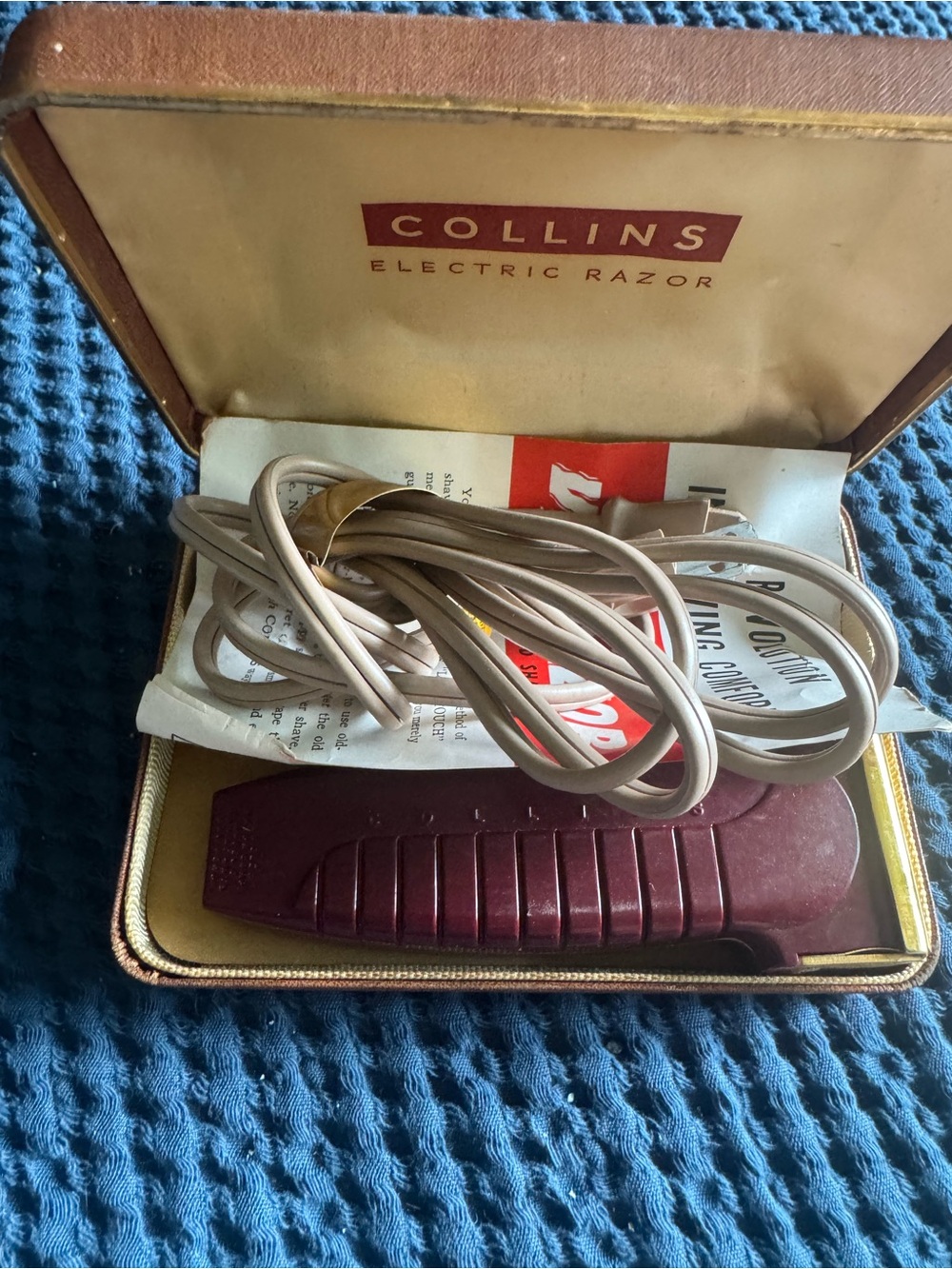 Vintage Collins Electric Razor. Vgc